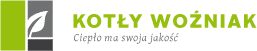 Logo Kotły Woźniak - Ciepło ma swoją jakość